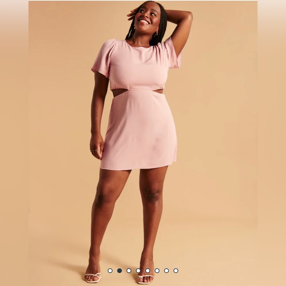 Angel Sleeve Cutout Mini Dress